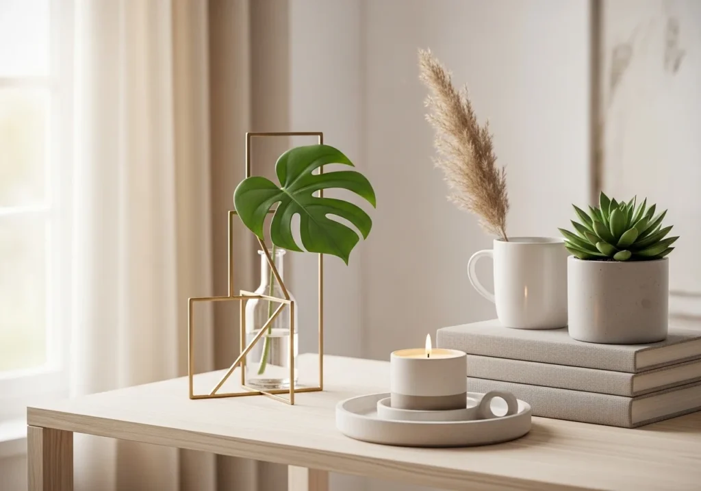 Clean and simple living room with minimalist design style