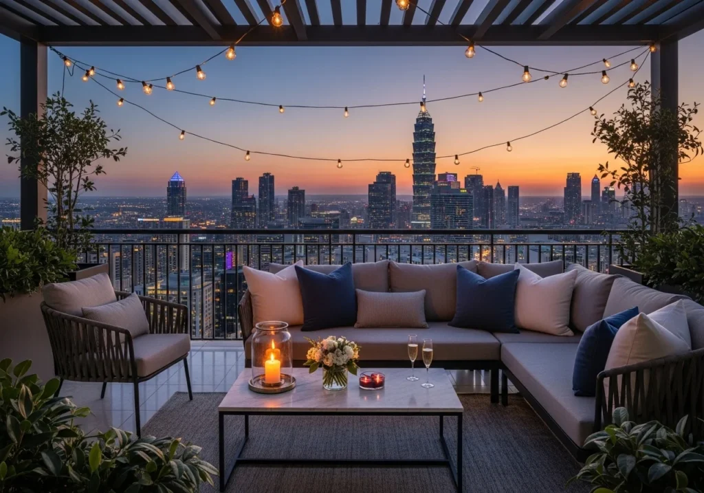 Minimalist balcony design for small outdoor spaces