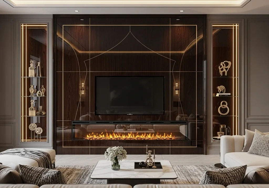 Modern living room featuring stylish wall panel design ideas with elegant textures, neutral tones, and contemporary home decor inspiration