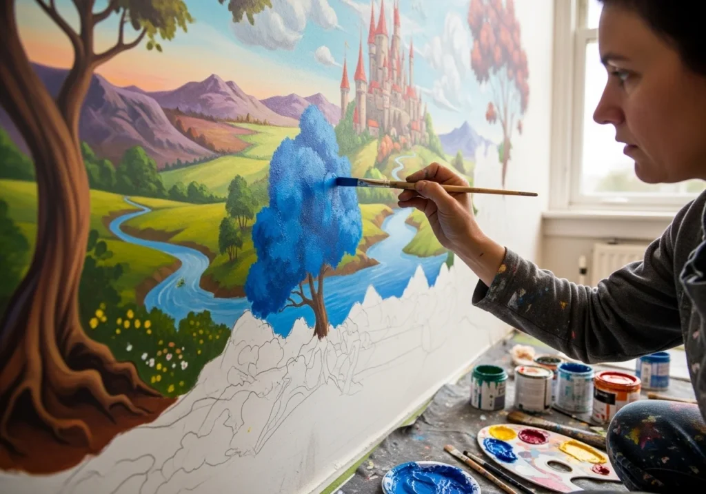 Trendy living room wall painting ideas for 2026 homes